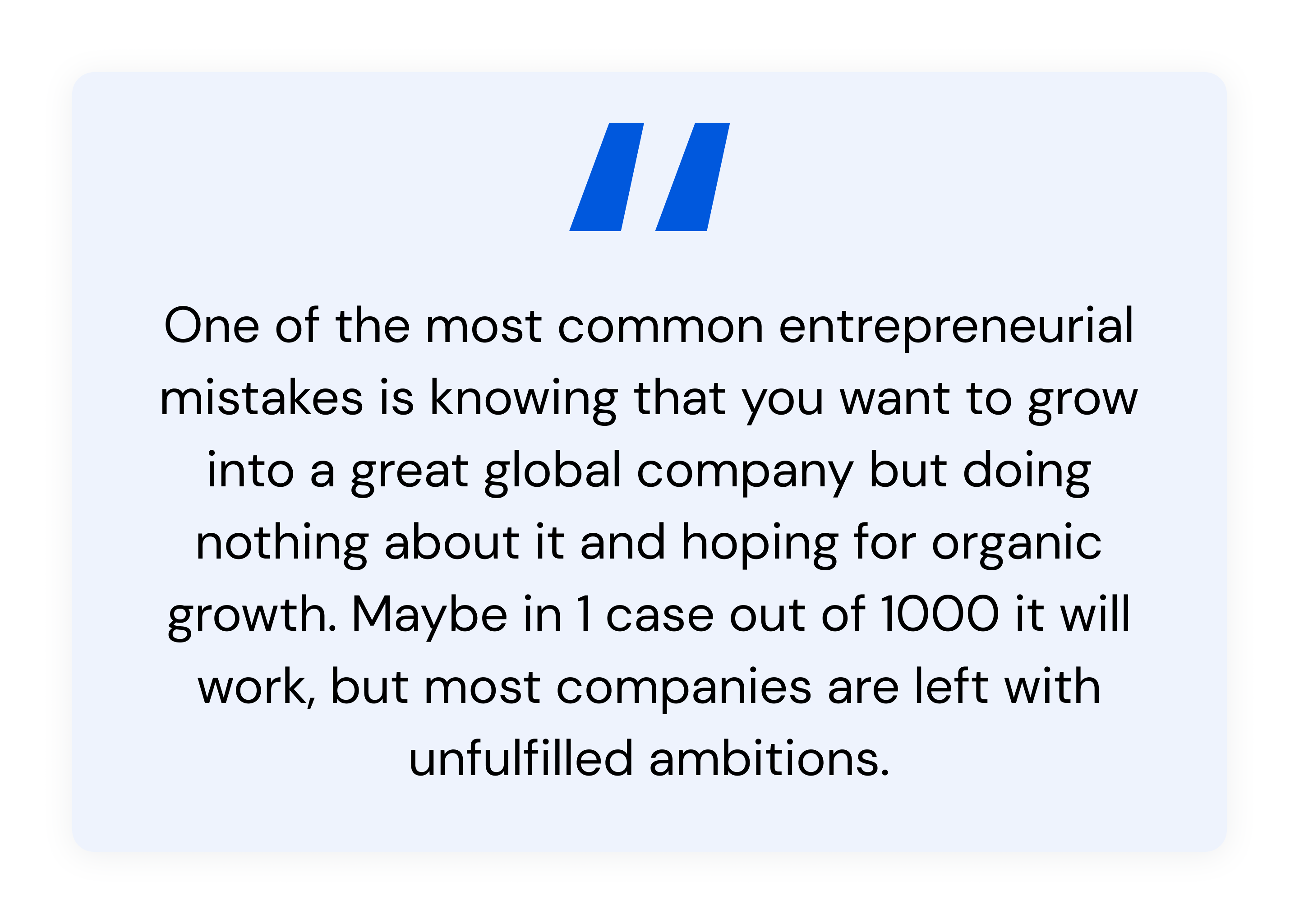 Business quote